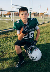 Kingswood Jr Knights Football, Kingswood Regional Highschool, Wolfeboro, NH. Youth football photographer, Leatherhead Sports Media.