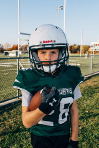 Kingswood Jr Knights Football, Kingswood Regional Highschool, Wolfeboro, NH. Youth football photographer, Leatherhead Sports Media.