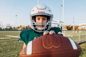 Kingswood Jr Knights Football, Kingswood Regional Highschool, Wolfeboro, NH. Youth football photographer, Leatherhead Sports Media.