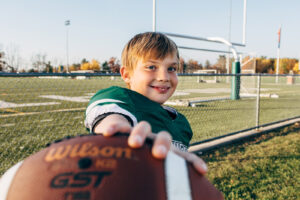 Kingswood Jr Knights Football, Kingswood Regional Highschool, Wolfeboro, NH. Youth football photographer, Leatherhead Sports Media.