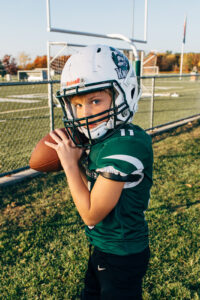 Kingswood Jr Knights Football, Kingswood Regional Highschool, Wolfeboro, NH. Youth football photographer, Leatherhead Sports Media.