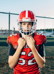 Spaulding Red Raider Football, Spaulding Highschool, Rochester, NH. Youth football photographer, Leatherhead Sports Media.