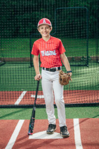 Babe Ruth little league player photos by Leatherhead Sports Media! Andover Marlins 2024.